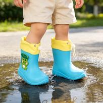 Cartoon Frog Children's Waterproof Rain Boots for Kids & Toddlers 170: Foot 16.5 cm
