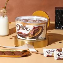 Dove Švelnus pieno šokoladas indelyje 252g
