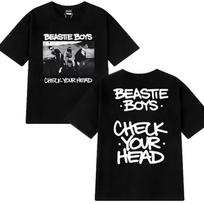Beastie Boys Hip Hop Group Check Your Head Album Print T-Shirt, Unisex Vintage Summer Short Sleeve Cotton Top T-shirt 4XL