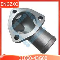 TD27 Termostato dangtelis 11060-43G00 Termometro apatinė sėdynė Vandens išleidimo anga Nissan šakiniam krautuvui Terrano 2 2.7 TDi (R 20) gray