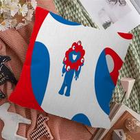 Cartoon MMyakuMyaku Lucky Dragon Pillow Cover Sofa Cushion Cover Home Room Decoration Children Gift 30x30cm