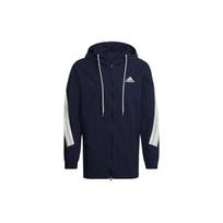 adidas M 3s Tape Jkt Colorblock Casual Sports Hooded Jacket Navy Blue Men's GM3835 M