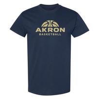 Akron Basketball Hype T-Shirt - Navy 4XL