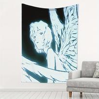 Anime Boy Wall Tapestry Blue Tone Art Decor Minimalist Living Room Bedroom Hanging Poster Japanese Animation Style 70x100CM