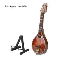 Mini Mandolin Instrument Space Saving Elegant Handmade 8 Strings Mandolin Model For Gifts Home Decoration balta