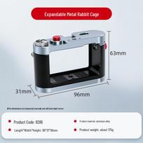 Aluminum Alloy Protective Cage for DJI Action 5 Pro/4/3 Sports Camera juoda