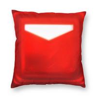 Beat Saber Crimson Red Cube Block Square Pillowcase Polyester Linen Velvet Creative Zip Decor Sofa Seater Cushion Cover 45X45 Peach skin 18*18(CM)-1Pcs