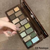 KAPEL Sixteen-Color Earth Tones Eyeshadow Palette - Pearlescent & Shimmer for Daily Makeup. 16g