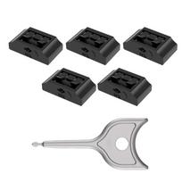 HDMI prievadų blokatoriai Saugos užraktas 10/5 vnt. Nuimami prievadų apsaugai nešiojamiems kompiuteriams, staliniams kompiuteriams nuo dulkių ir drėgmės black