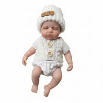 Gyvybingos 8 colių mini atgimusios kūdikių lėlės LouLou, tikroviškos, itin minkštos, pilno kieto silikono, naujagimės lėlės, gyvos kūdikių lėlės mergaitėms, vaikiškos Kalėdinės dovanos girl doll