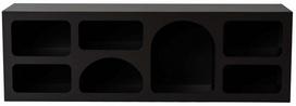 Konsolinis staliukas Nordure Ferlis, juoda sp., 40 cm x 160 cm x 51 cm