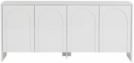 Konsolinis staliukas Nordure Arlen, balta sp., 45 cm x 180 cm x 80 cm