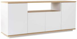 Konsolinis staliukas Kalune Design Arista, ąžuolo sp./balta sp., 44.5 cm x 180 cm x 75 cm