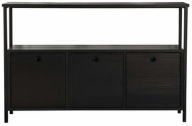 Konsolinis staliukas Kalune Design Solace, juoda sp., 30 cm x 120 cm x 77 cm