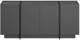 Konsolinis staliukas Nordure Dorma, antracito sp./juoda sp., 45 cm x 180 cm x 80 cm