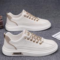 Spring new breathable sub platform sports casual leather flat shoes 39