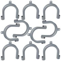 10Pcs U Shape Drain Outlet Hose Guide Assembly Drain Hose Washing Machine Dishwashers Hose Clip Hose Holder Bracket 1