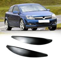Car Front Headlight Lamp Eyebrows Eyelids Moulding Cover Trims for Opel Vauxhall Astra H MK5 2004 - 2009 2007 2008 juoda