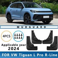 Mud Flaps Fit for Volkswagen Tiguan L Pro R-Line 2024 Mudguards Tire Fenders Splash Proof Accessories Wheel Guards 4ps L Pro R-Line 2024