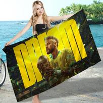 N-Neymar Jr Futbolo Žvaigždė Mikropluošto Paplūdimio Rankšluostis Sugeriantis Greitai Džiūstantis Minkštas Jogai Plaukimui Kurortui Alpinizmui Rankšluostis Cotton 30x30cm