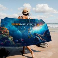 Adventure Game S-Subnautica 2 Microfiber Blanket Quick Drying Beach Towels Oversized Printing Super Absorbent Pool Towel Blanket Cotton 30x30cm