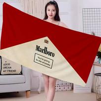 Retro M-Marlboro Microfiber Beach Towel Absorbent Quick dry Soft Yoga Swimming Resort Mountain Climbing Towel Cotton 30x30cm