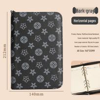 Business PU Leather Multifunctional Planner: A6 Notebook, A5 Notepad, Zippered Bag & Money-Saving Accounting Book