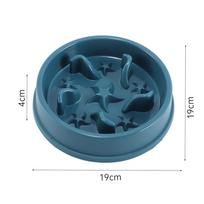 PP Material Slow Eating Dog Bowl Prevent Choking Star Pattern Puppy Slow Feeder Anti-Tip Anti-Slip Pet Puzzle Feeder for Dog Cat mėlyna