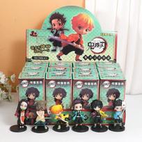 Nauji stiliai Anime Demon Slayer:Kimetsu no Yaiba Aklas Dėžutės Rinkinys Rankų Gamybos Figūrėlė Animacinis Paveikslėlis PVC Lėlė Stalo Dekoracija Gimtadienio Dovana