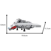 MOC Star Trek Voyager Delta spacecraft high brick parts assembly building block toy Electronic drawings