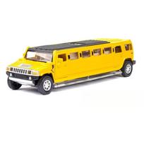 1/32 Lydinio Hummer H2 Prailgintas Limuzinas Metalinis Diecast Automobilio Modelis Garsas ir Šviesa Atitraukiamas Vaikų Žaislinis Transportas Dovanai geltona