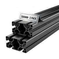 2PCS 4080 Aluminum Extrusion Profile, 19.69 Inch 500 mm, T Slot European Standard Anodized Linear Rail, High-Strength Extruded Aluminum Rail, for 3D