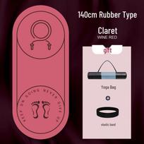 TPE Rubber Non-Slip Soundproof Jump Rope Mat - Extra Thick for Indoor Training 140*61cm*5mm rožinė raudona spalva
