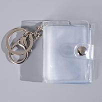 Gift Lover Mini Card Holder Pictures Storage Albums Pendant 1 2 Inch Card Book Keyring Photo Album Keychain Card Bag