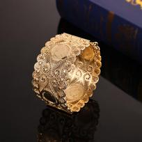 Algerian  Wedding Bracelet Napoleon Coin Design Statement Jewelry for Women Festive Event Accessory one size