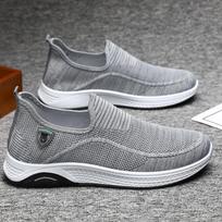 Spring lazy shoes flying woven mesh breathable casual sports single shoes breathable comfortable hollow 39 balta