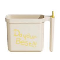 Portable Lazy No Wash Instant Noodle Bowl Multifunctional High-temperature Resistant Instant Noodle Container with Fork smėlis