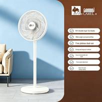 Camel Ultra Quiet Electric Floor Fan - Low Noise, Strong Wind, Oscillating, 36dB