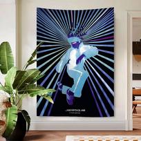 Rock Band J-jamiroquais Tapestry Art Printing Cheap Hippie Wall Hanging Bohemian Wall Tapestries Mandala Art Home Decor 60x90 cm
