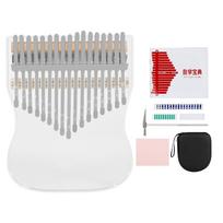 IRIN 17 Tone Kalimba Portable Thumb Piano Transparent Crystal Kalimba With Thumb Piano Box Keyboard instrument Parts Accessory
