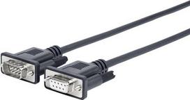 Vivolink Prors1 Kabel Równoległy Czarny 1 M D-Sub 9 Pin