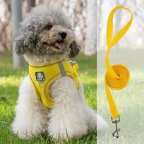 The Dog's Chest and Back Strap Vest Style Is Breathable and Lightweight. It Has A Reflective Anti-escape Leash To Prevent Loss S geltona