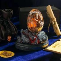Lava Dragon Egg Resin Statue Ornamental Dinosaur Eggs Sculpture Crystal Gemstone Souvenir Desk Home Decor Collection Kid Gift
