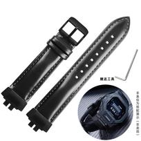 GBD-200 Glossy Cowhide Watch Band For Casio 3506GBD-200-1/2/9GBD-200SM Modified Genuine Leather Watch Strap Belt Accessories For GBD-200 Series juoda