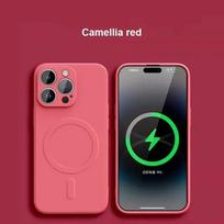 Liquid Silicone Case For iPhone 16 17 15 14 13 12 11 Pro Max Plus Mini Air For Magsafe Magnetic Wireless Charge Soft Cover funda For iPhone 17Pro Max