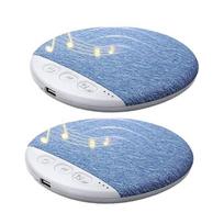 2 vnt. po pagalve miego garsiakalbis Bluetooth 5.4 su laikmačiu, baltuoju triukšmu, Hi-Fi stereo garsu, itin plonas garso juosta po pagalve