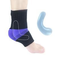 Silicone Ankle Support for Sports, Running, and Basketball - Unisex Anti-Sprain Protection Black L (Size 40-45)