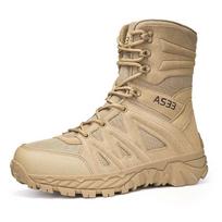 Mid-Calf Boots Men's Tactical Desert High Top Shoes Retro Style Motorcycle Boots Outdoor Hiking Camping Shoes Comfy Ankle Boots 35.5