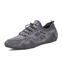 New casual lazy shoes octopus driving shoes Doudou shoes casual leather shoes 38 pilka spalva