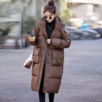 2026 Autumn/Winter Trendy Maillard Mid To Long Knee Length Breadms, Thick Loose Jackets, Winter Fashion Cotton Jackets S